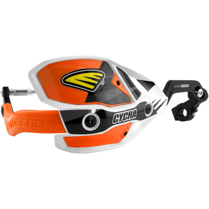 CYCRA 0635-1184 1CYC-7407-22X 7/8" Ultra Probend CRM Wrap Around Handguards Handguards - Ultra - White/Orange