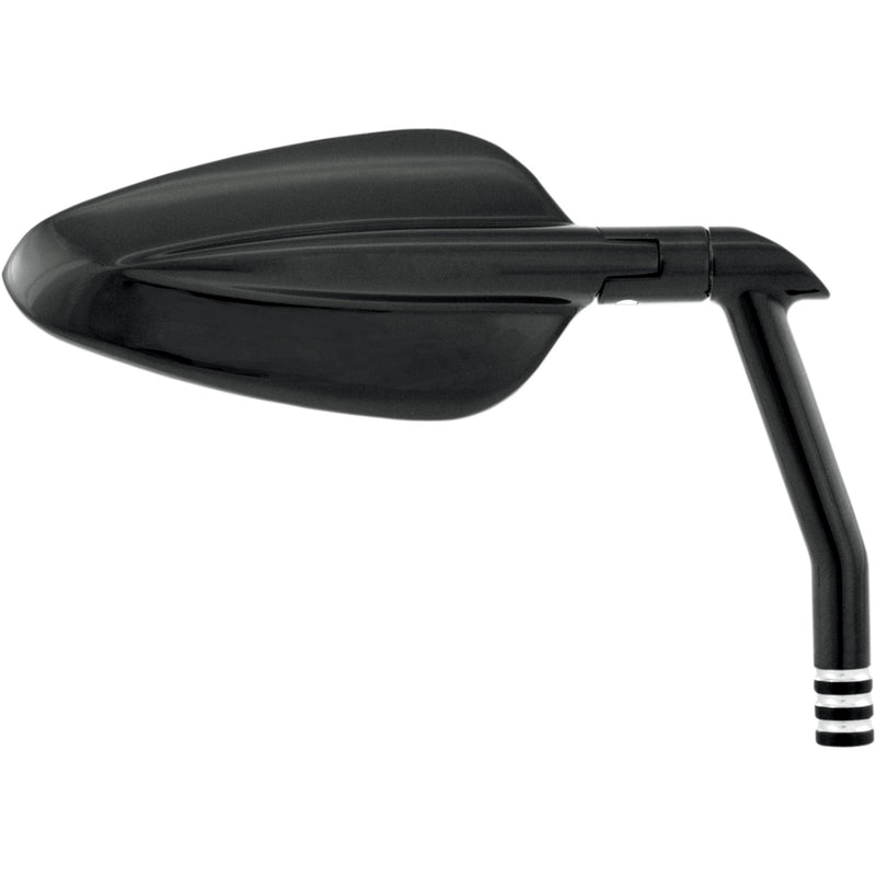 PERFORMANCE MACHINE (PM) 0640-0725 0064-2023-BM Vision Series Mirror - Arrow - Side View - Triangle - Black/Contrast Cut - Left/Right