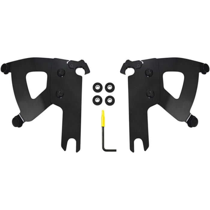 MEMPHIS SHADES 2320-0239 MEB2039 Road Warrior Trigger-Lock Mount Kit - Road Warrior Mounting Kit - Black - FLHR