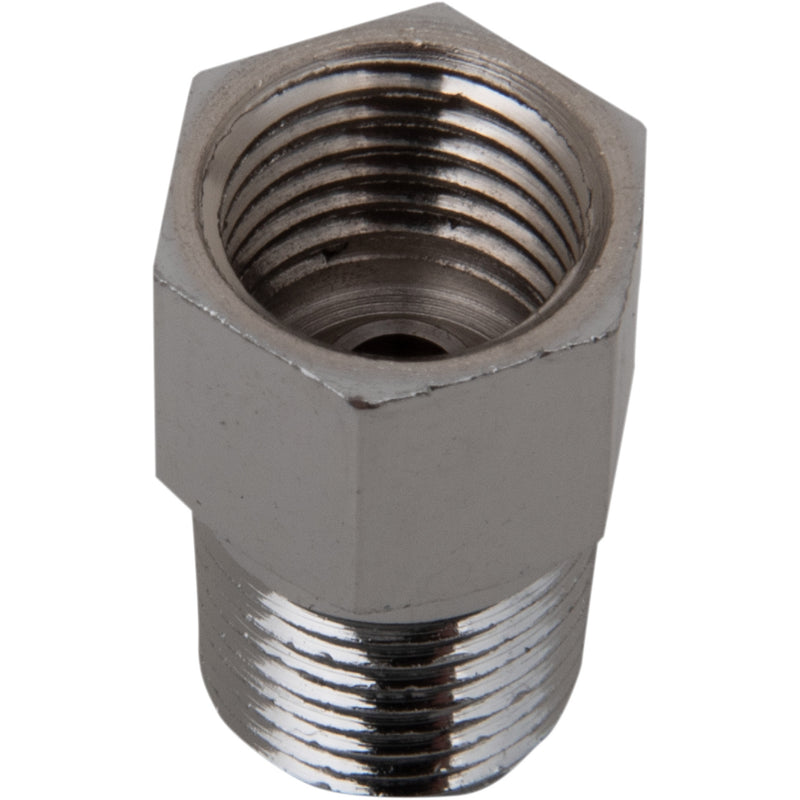 DRAG SPECIALTIES 1742-0700 Chrome Steel Brake Line Fitting Adapter - 1/8 NPT x 3/8-24
