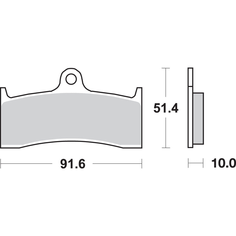 Sbs Brake Pad - 729HF Yamaha YZF 750 1999-2001