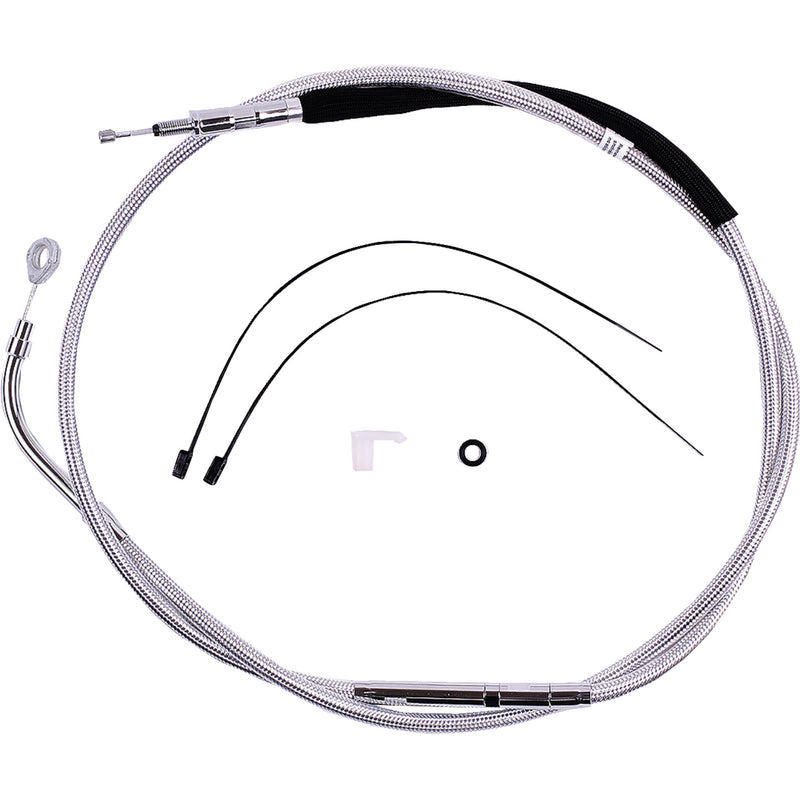 Magnum Shielding High-Efficiency Braided Sterling Chromite II® Clutch Cable 67-3/4" - 32362HE For Harley Touring 2021-2024