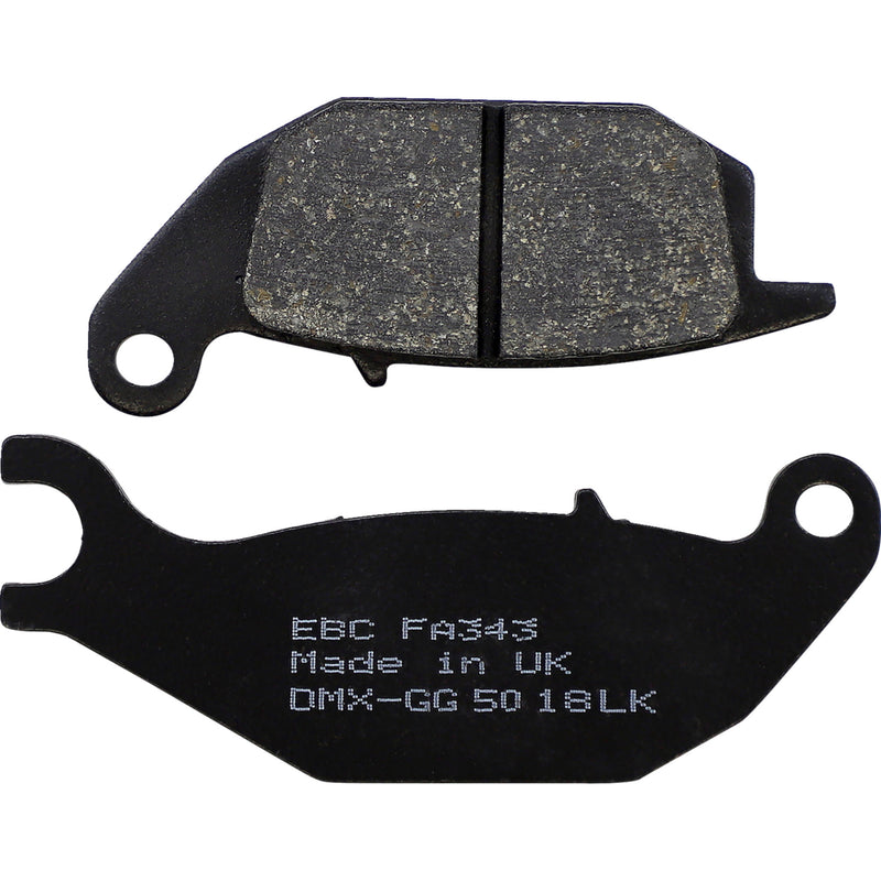 EBC 1722-0280 FA343 Organic Base "FA" Brake Pads Organic Brake Pad