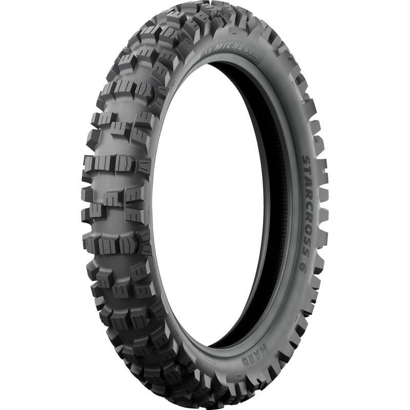 MICHELIN 0313-0903 52416 StarCross 6 Hard Tire Tire - StarCross 6 Hard - Rear - 110/90-19 - 62M