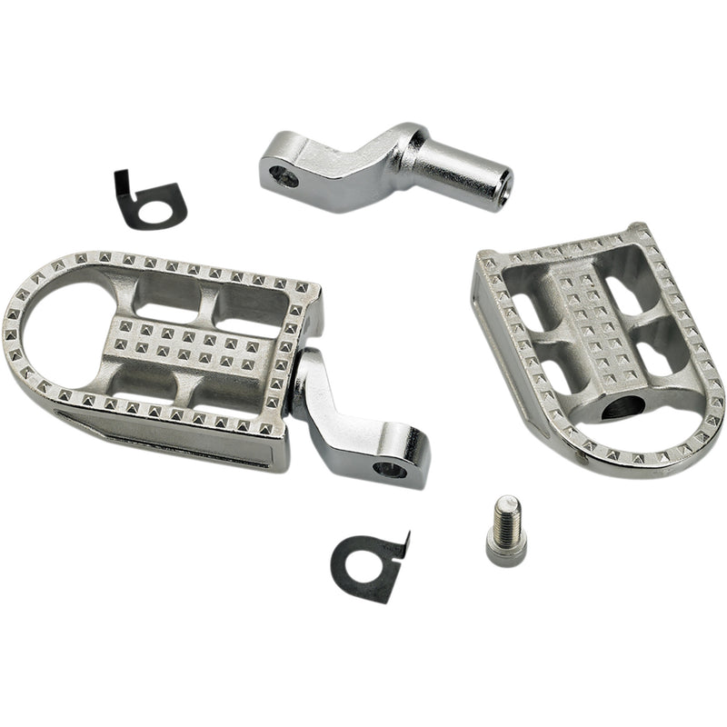 Biltwell Mushman Footpegs Step Raw Polished - 7002-302-02 For Harley 2007-2022