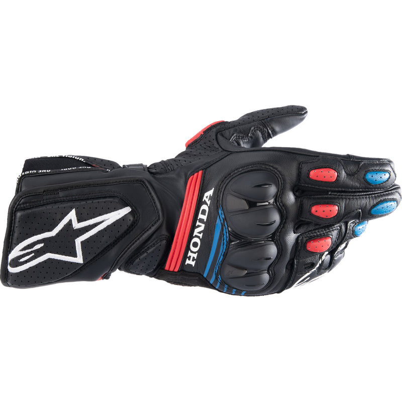 ALPINESTARS Honda SP-8 V3 Gloves Black/Bright - Red/Blue