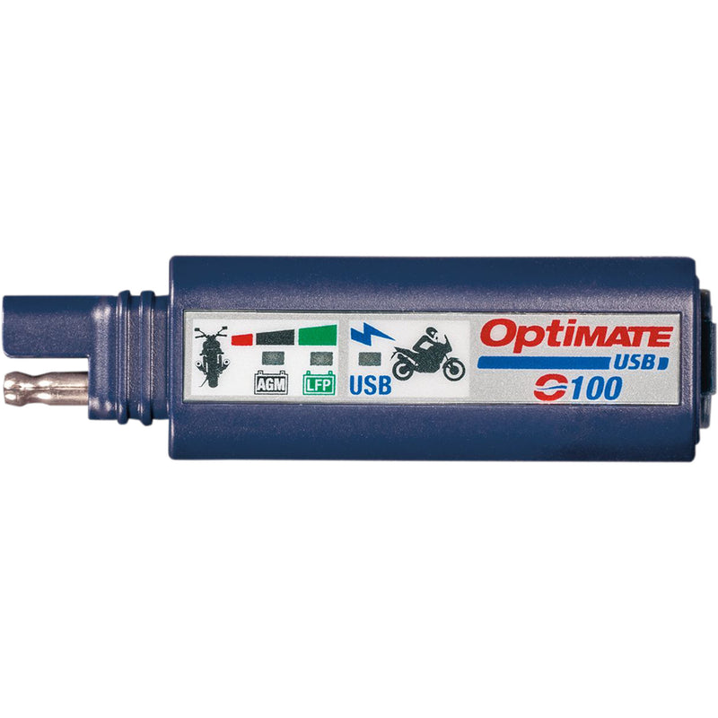 TECMATE 3807-0539 O-100V3 OptiMate™ Single USB Charger SAE to USB Charger - 2 Pin Connector - LED