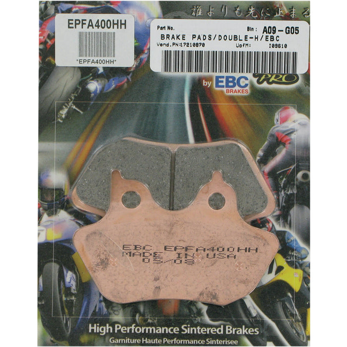 EBC 1721-0870 EPFA400HH Sintered Metal Harley/Buell Brake Pads Brake Pads - Harley-Davidson - EPFA400HH