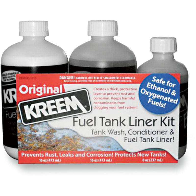 KREEM KR004 1210 Fuel Tank Liner and Tank Prep Combo Packs Tank Liner Kit - For Up To 2.5 gal. Tank
