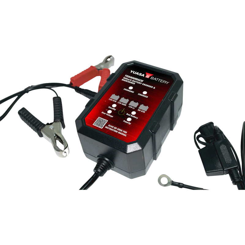 YUASA 3807-0775 YUA900MACH Automatic Battery Charger & Maintainer Battery Charger/Maintainer - Automatic - 900 mA