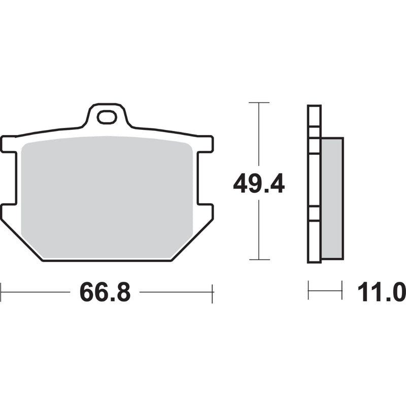Sbs Brake Pad - 507HF Yamaha Motorcycles 1976-1982