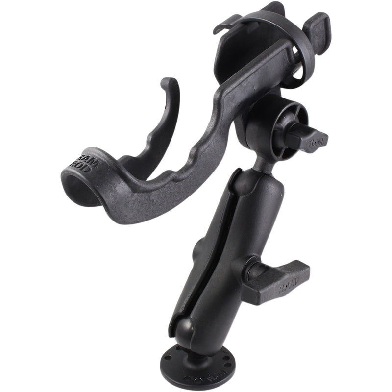 RAM MOUNTS 0603-0820 RAM-117 RAM ROD® Fishing Rod Double Ball Mount Fishing Rod Holder