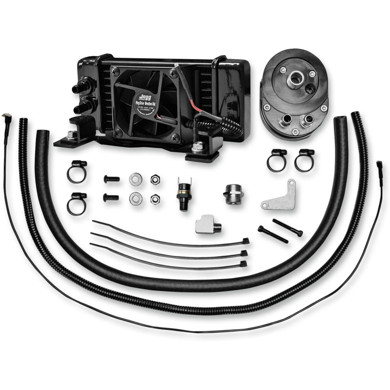 Jagg Standard Oil Cooler - 751-FP2300-0323 For Harley Touring 1984-2008