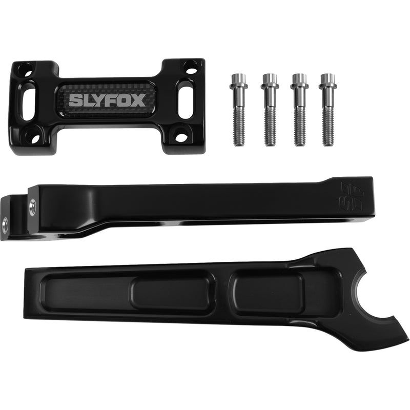 SLYFOX 0602-1537 SF-1003-08-B Handlebar Riser Kit straight - 1-1/8" clamping - 8" rise - black