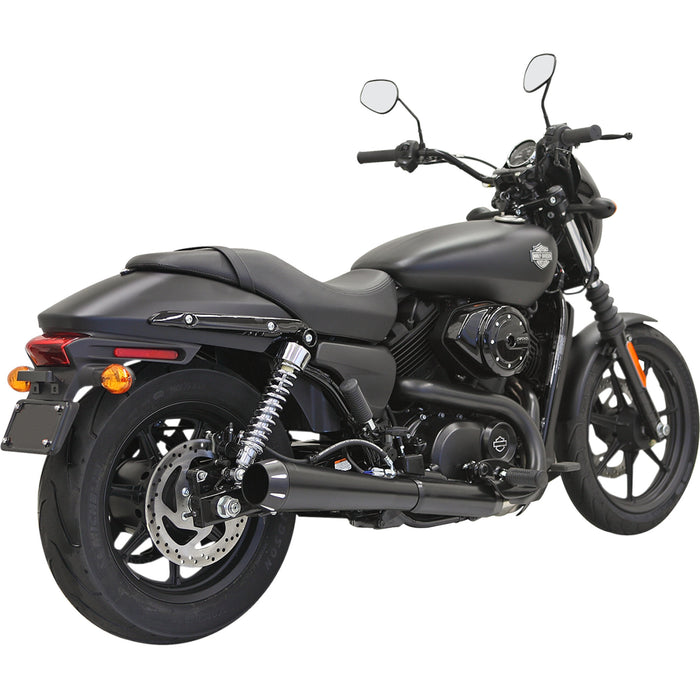 BASSANI XHAUST 1801-0741 1527RB Performance Slip-On Muffler - 4" Black Muffler - Megaphone - XG50/750