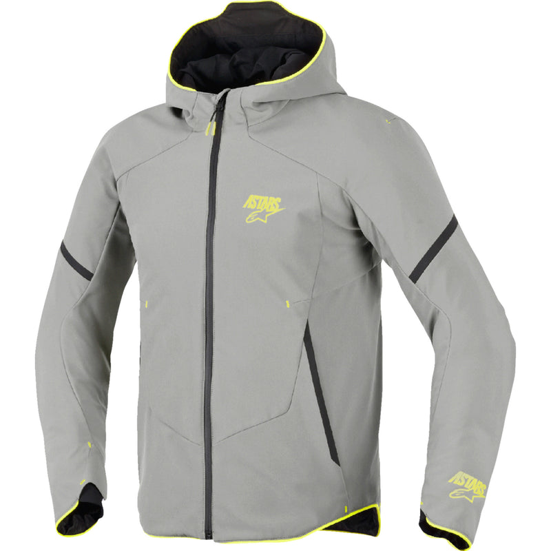 ALPINESTARS Aeroshell Waterproof Jacket Mid - Gray/Yellow Fluo