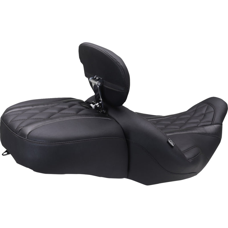 Mustang Deluxe Driver Backrest - 89460 For Harley Touring 2023-2026