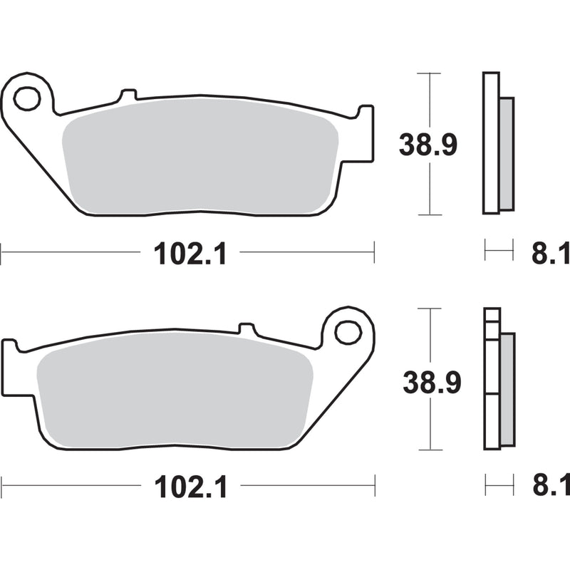 Sbs Brake Pad - 627HS For Triumph Motorcycles 1996-2024 | Kawasaki Motorcycles 2015-2026 | Honda Motorcycles 1986-2018 | Suzuki Motorcycles 1994-1999
