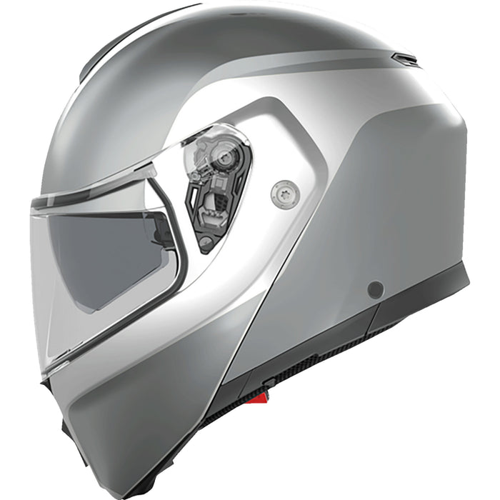 AGV 0100-2396 2118296002004M Streetmodular Levico Helmet Streetmodular Helmet - Levico - Double Light Gray - Medium