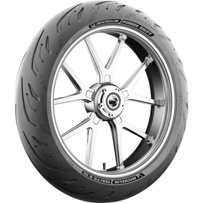 MICHELIN 0340-1381 63557 Power Shift Tire Tire - Power Shift - Front - 120/70R17 - 58H