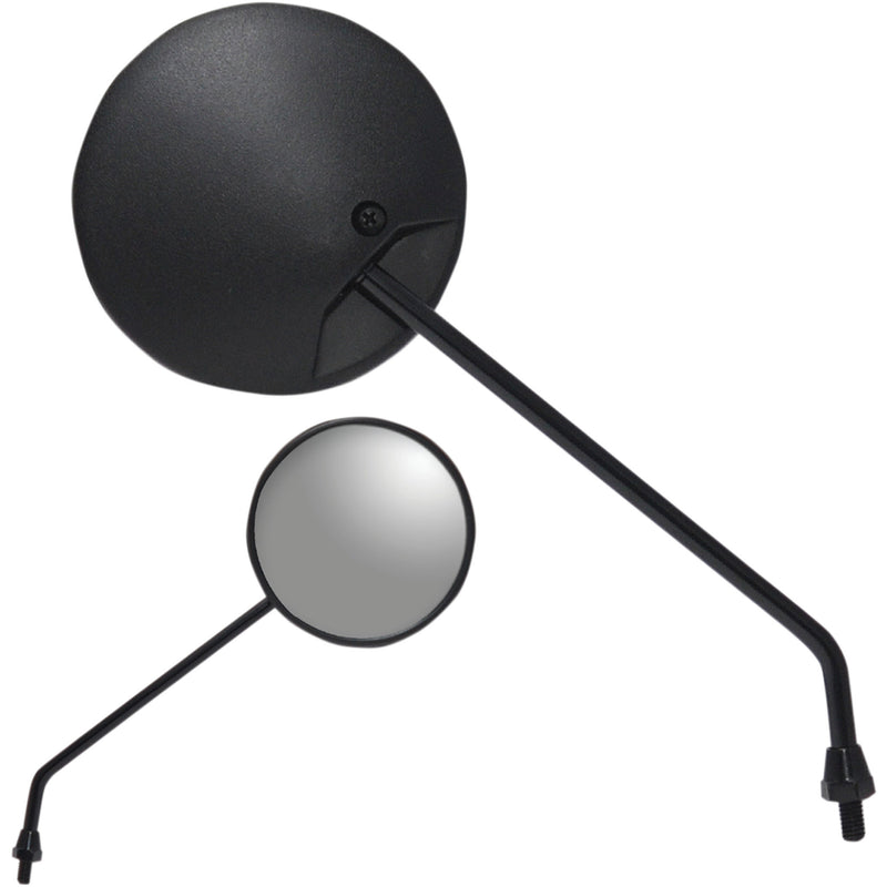 Parts Unlimited Universal Scooter Mirror Scooter Side View Round Black Left Right Each