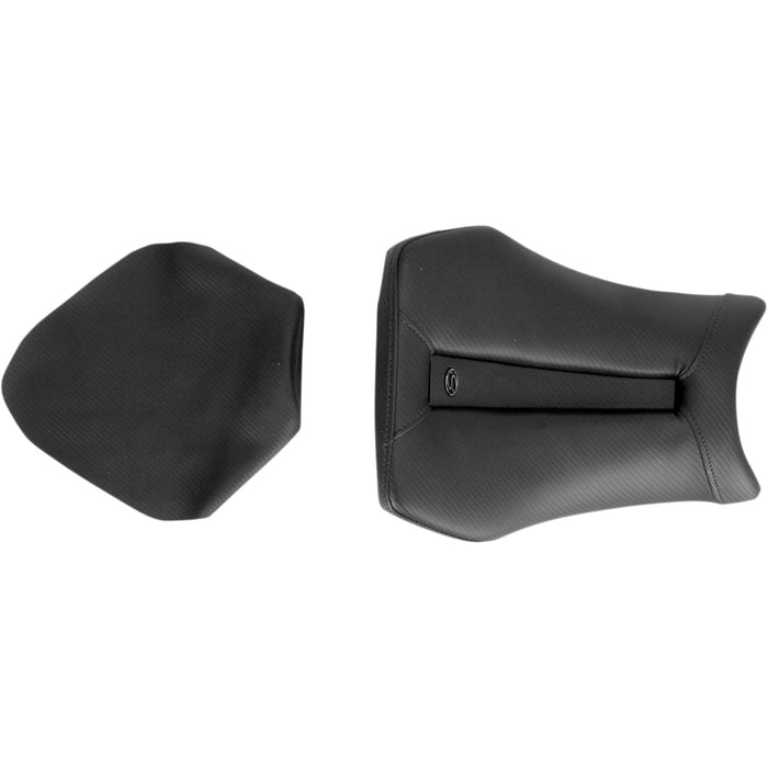 SADDLEMEN 0810-1346 0810-BM20 Gel-Channel™ Track Carbon Fiber Sport Seat — Sport Gel Channel™ Track Carbon Fiber Sport Seat - Black - S1000RR