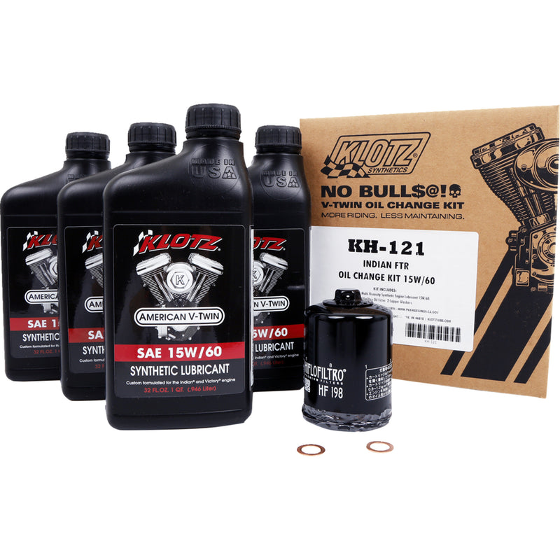 Klotz Oil Oil Change Kit - KH-121 For Indian FTR 2022-2024