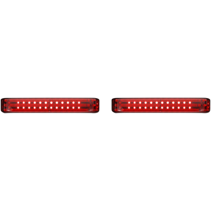 CUSTOM DYNAMICS 2040-2577 PB-SBSEQ-HD-CR ProBEAM® LED Sequential BAGZ™ Saddlebag Lights - Chrome/Red