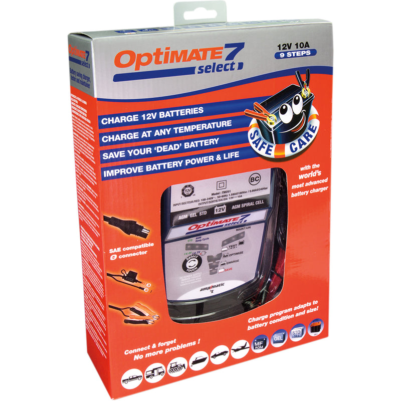 TECMATE 3807-0395 TM251V3 Optimate™ 7 Select Battery Charger/Power Supply Battery Charger/Power Supply