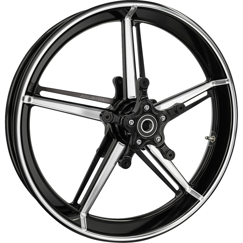 Arlen Ness Factory 24 Front Wheel Kit Black Contrast Cut 19x3.25 - 91-653 For Harley Motorcycles 2024-2026