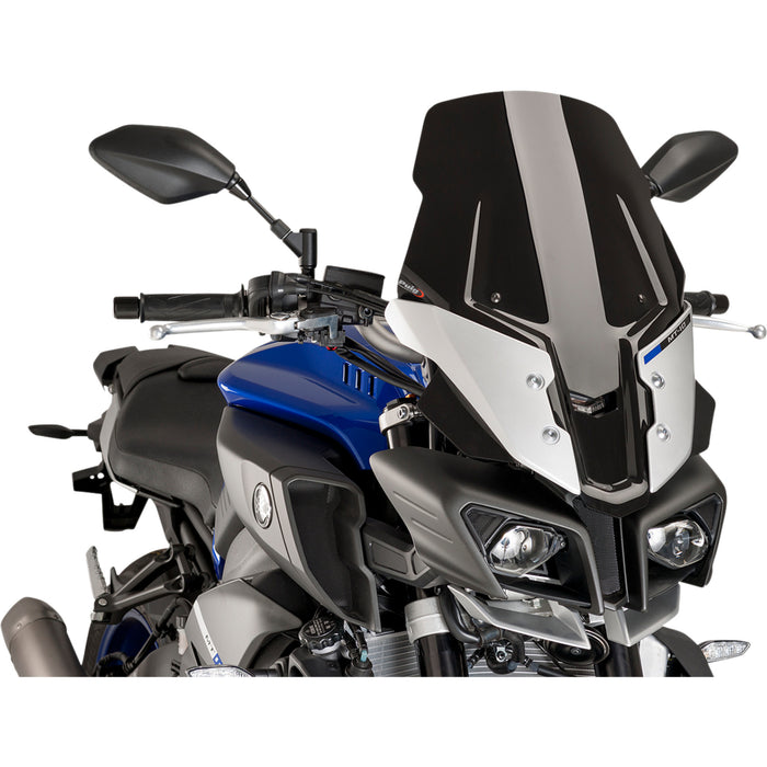 PUIG HI-TECH PARTS 2301-2662 8918N Z-Racing Windscreen Race Windscreen - 19-3/4" - Black - Yamaha