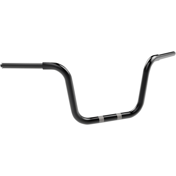 KHROME WERKS 0601-3242 300450 1-1/4" Fat Center Bobber Ape Handlebar - Ape Hanger - 10" - Black