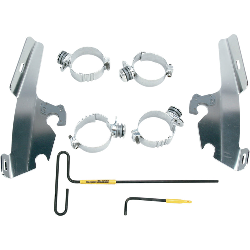 MEMPHIS SHADES 2321-0068 MEM8978 Fats/Slim Windshield Trigger-Lock Complete Mount Kit Fats/Slim Trigger Lock Mounting Kit - VTX 1800