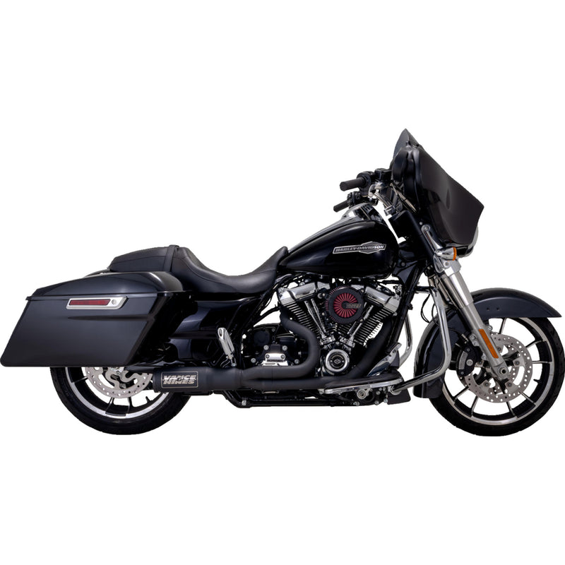 Vance & Hines Hi-Output 2-Into-1 Exhaust System - 47321 For Harley Touring 2017-2024