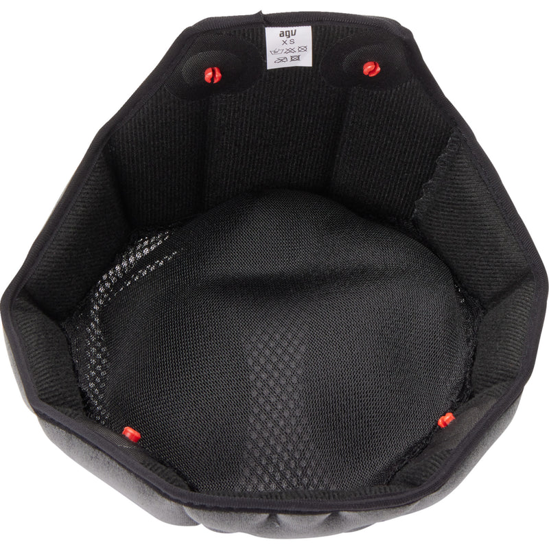 AGV 0134-3352 2018500046619XS K6/K6 S Helmet Liner K6/K6 S Liner - Black/Gray - XS