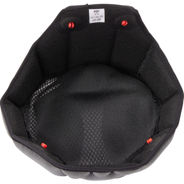 AGV 0134-3355 2018500046619L K6/K6 S Helmet Liner K6/K6 S Liner - Black/Gray - Large