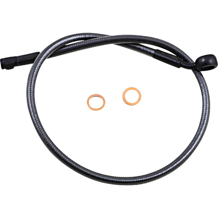 MAGNUM SHIELDING 1741-6161 AS478126 Alternate Length Upper Brake Line - 12mm-35° - 26" - Black Pearl