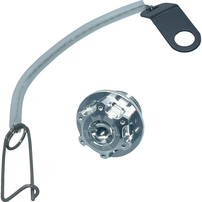 PSR 0950-0433 00-01313-21 Oil Filler Cap Kit Oil Cap Kit - Silver - M27 x 3.0 - Yamaha