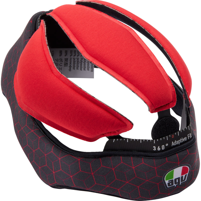 AGV 0134-2984 20KIT603030012X Pista GP RR Helmet Liner Pista GP RR Liner - Black/Red - 2XL