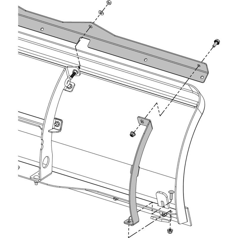 KFI PRODUCTS 4501-1278 106125 Flex Blade Stiffener Kit for 50" blade