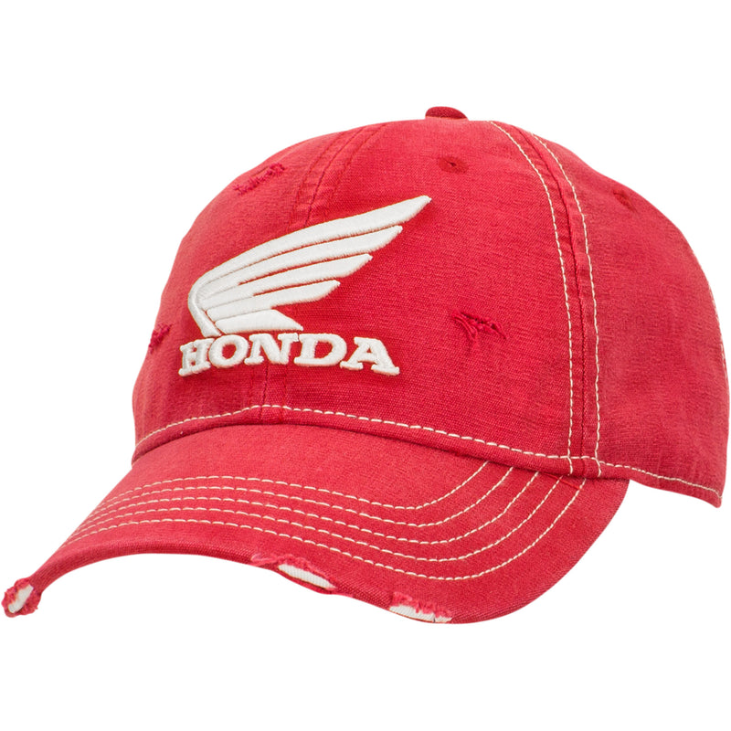 HONDA APPAREL 2501-3805 NP21A-H1830 Honda Curved Bill Hat Honda Race Hat - Red