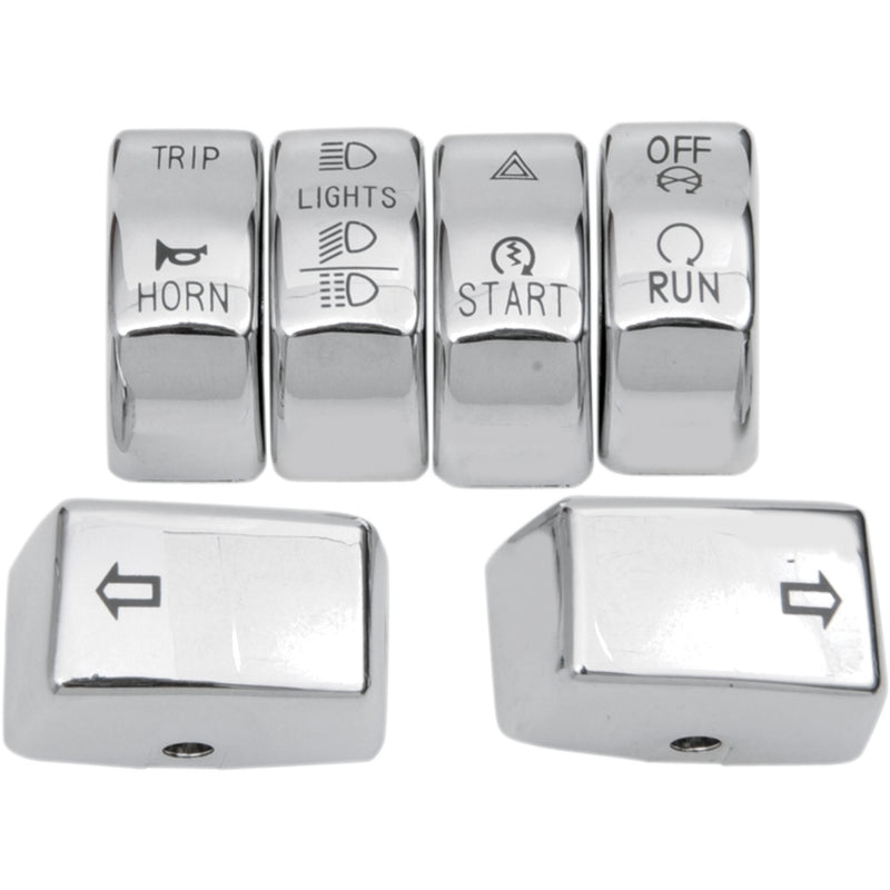 Drag Specialties Switch Cap Kit Chrome For Harley Motorcycles 2012-2022