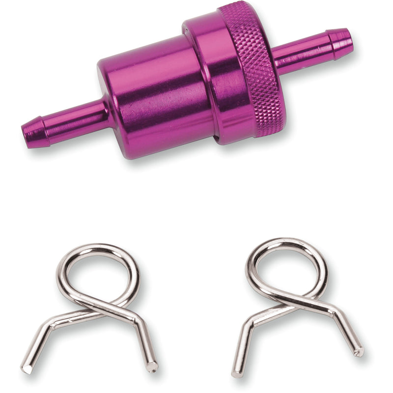 EMGO 14-34473 14-34473 Anodized Aluminum Fuel Filter purple - 1/4"