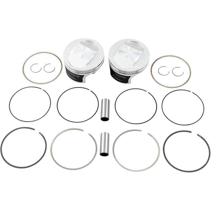 WISECO 0903-1563 K0208P2 Tracker Series™ Piston Kit Tracker™ Series Piston Kit - 3.895" - 88 Cubic Inch Bored to 95 Cubic Inch - +0.020" - Twin Cam