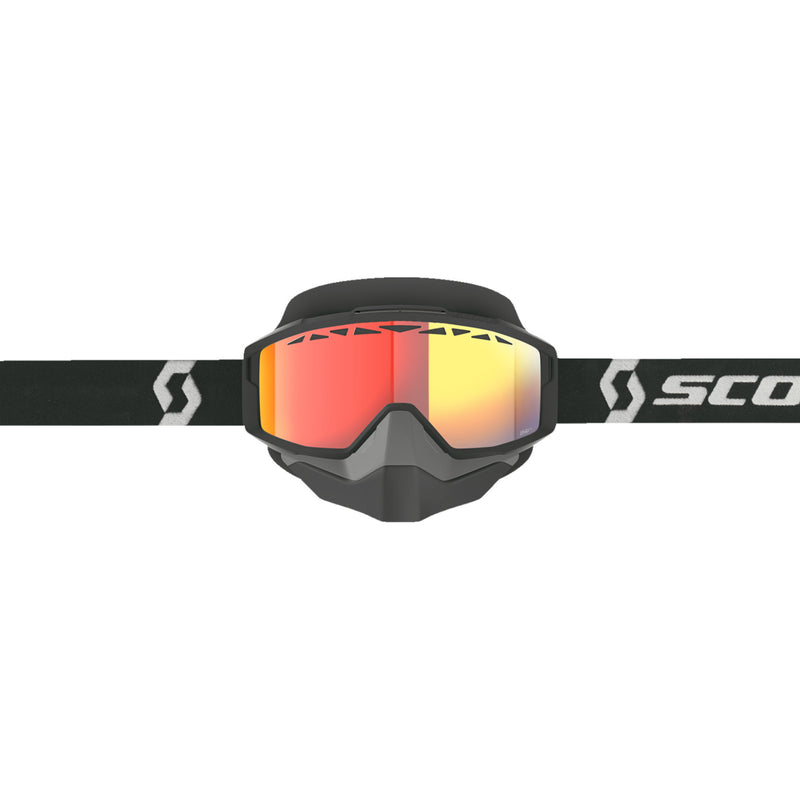 SCOTT 2601-3679 285542-1007341 Split OTG Light Sensitive Snow Goggle Split OTG Snow Goggle - Light Sensitive - Black/White - Red Chrome