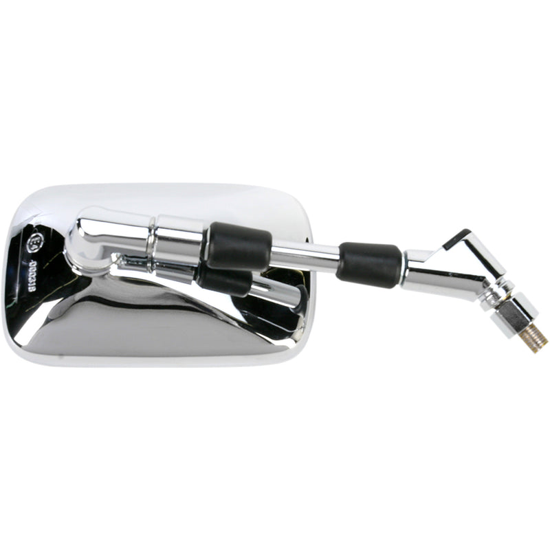 EMGO 0640-0701 20-55221 OEM-Style Replacement Mirror Mirror - Side View - Rectangle - Chrome - Right
