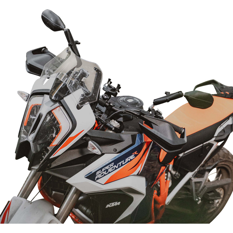 RAM MOUNTS 0640-1720 RAM-B-349-RTA-C-465R Tough-Mirror™ Kit with M10-1.25 Bases/Reverse Adapter - Long Arm Tough-Mirror™ - Side View - Oval - Black - Left/Right - Long Arm