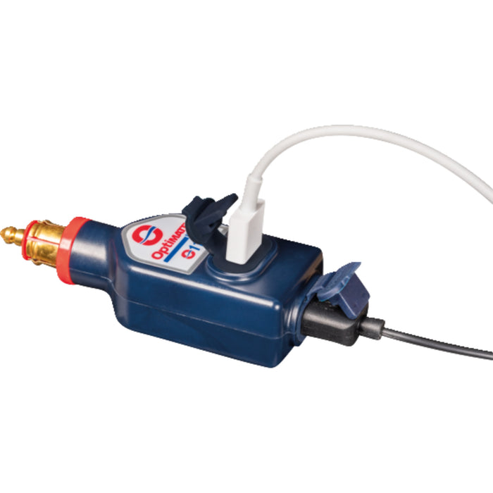 TECMATE 3807-0687 O-119 OptiMate USB O-119 Charger Dual USB Charger - Optimate - 180° BIKE Plug/12V - In-Line