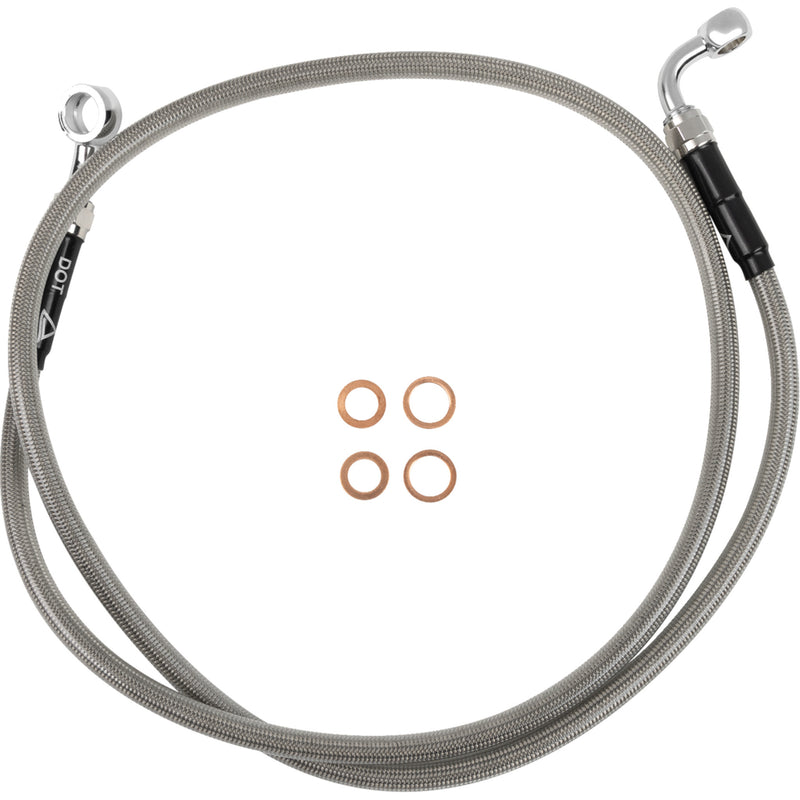 Moose Offroad Stainless Steel Braided Clutch Line Gas - H01-3-025/P For Gas Gas Dirt Bikes 2024-2026 | Husqvarna FE 450 / FE501S 2024