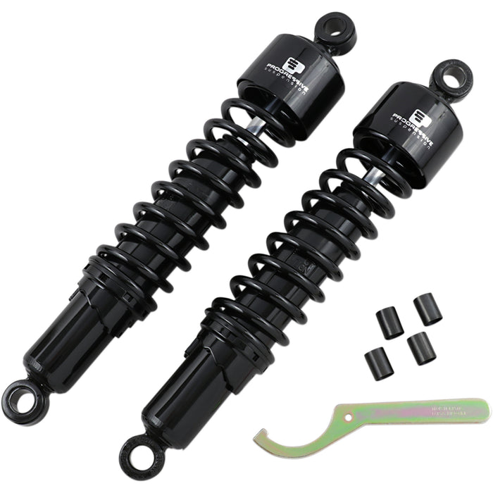 PROGRESSIVE SUSPENSION 1310-0968 412-4058B 412 Series Cruiser Shocks — Heavy Duty Shocks - 412 Cruiser Series - Black - 14.25" - Heavy Duty